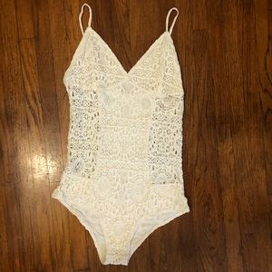 Nightcap Clothing Cherry Blossom Lace Bodysuit